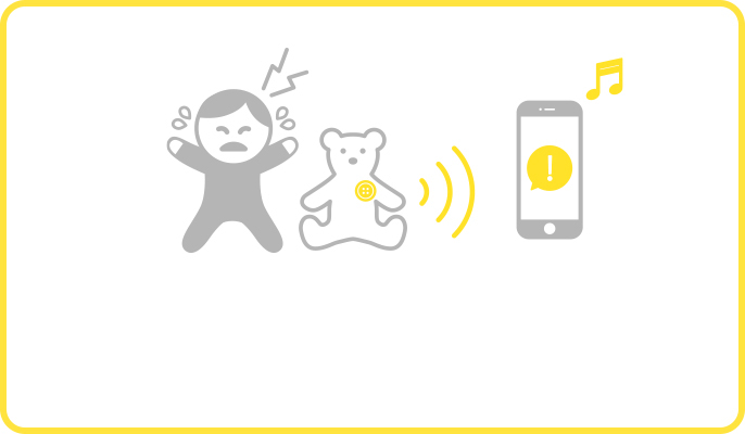 Crying detector Chappet will notify you through your smartphone when it detects a crying baby or other sounds.